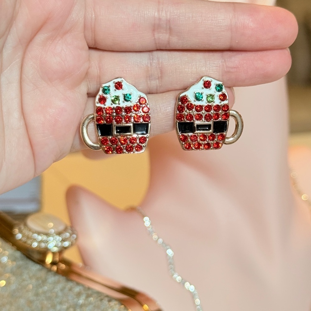 Festive Octoberfest Beer Mug Earrings - Picture 11 of 11